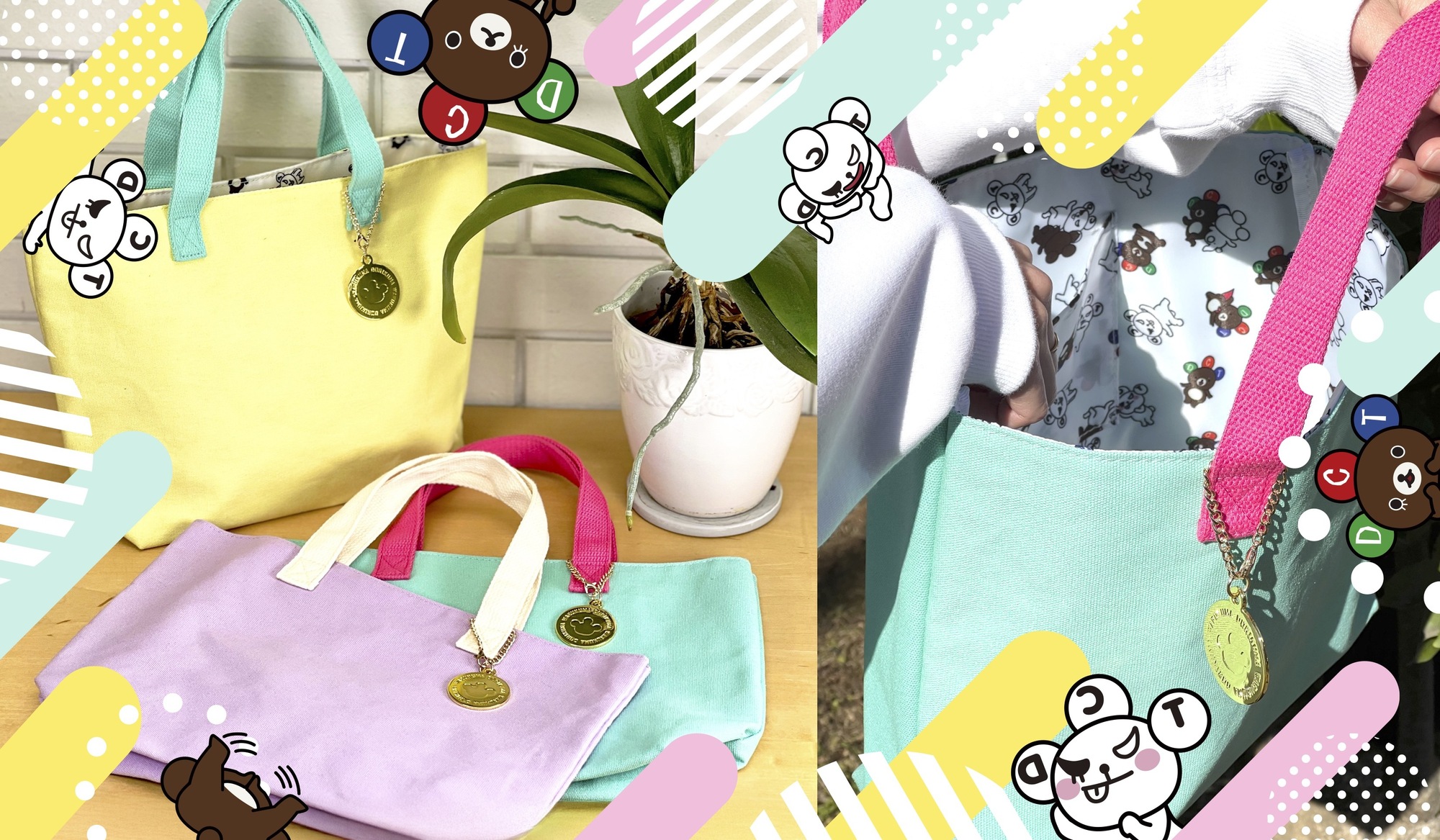ドリクマ&ワルクマ キャンバストートバッグ発売！ | DCTgarden