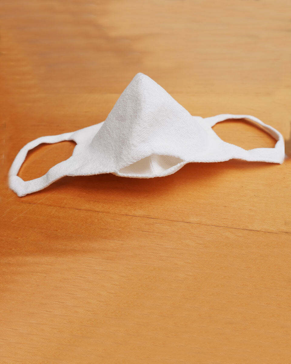洗って使える夏マスク２枚組　和紙３Ｄ立体無縫製構造【Mサイズ】