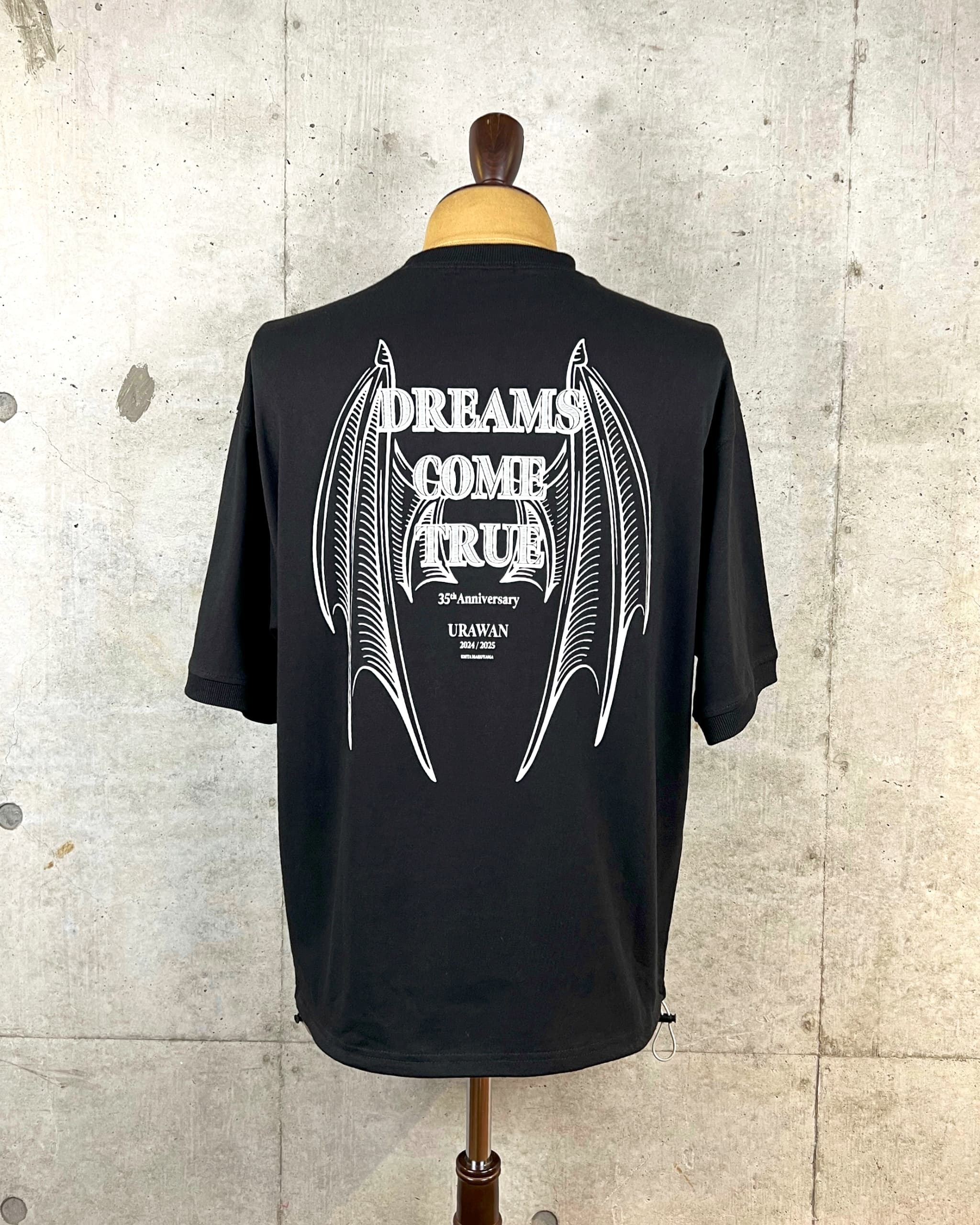 KEITAMARUYAMA×ウラワン2024/2025 DRAWSTRING T-SHIRTS (BLACK)