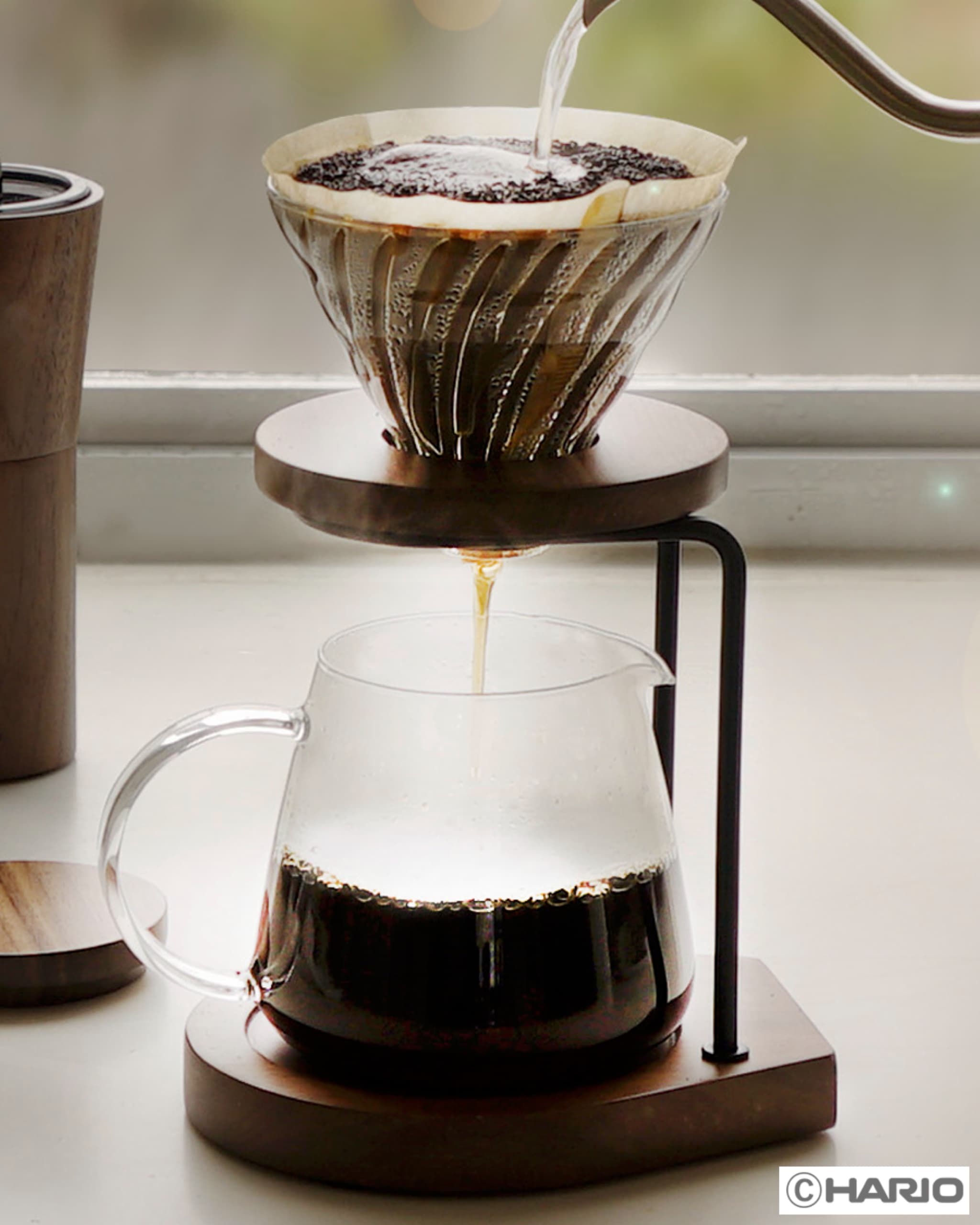 FEDECA ドリップスタンド ウォールナット Bar Clamp Dripper Stand Pedestal Set バークランプドリッパー