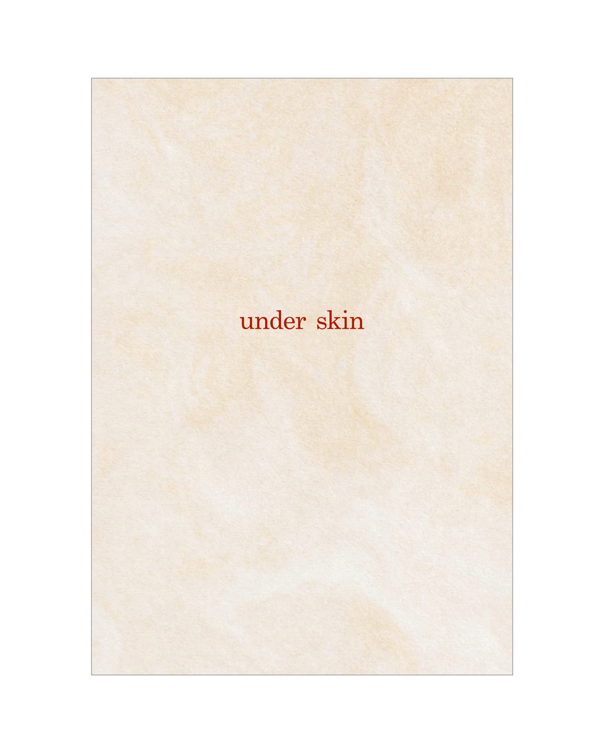 Page30 「under skin」台本