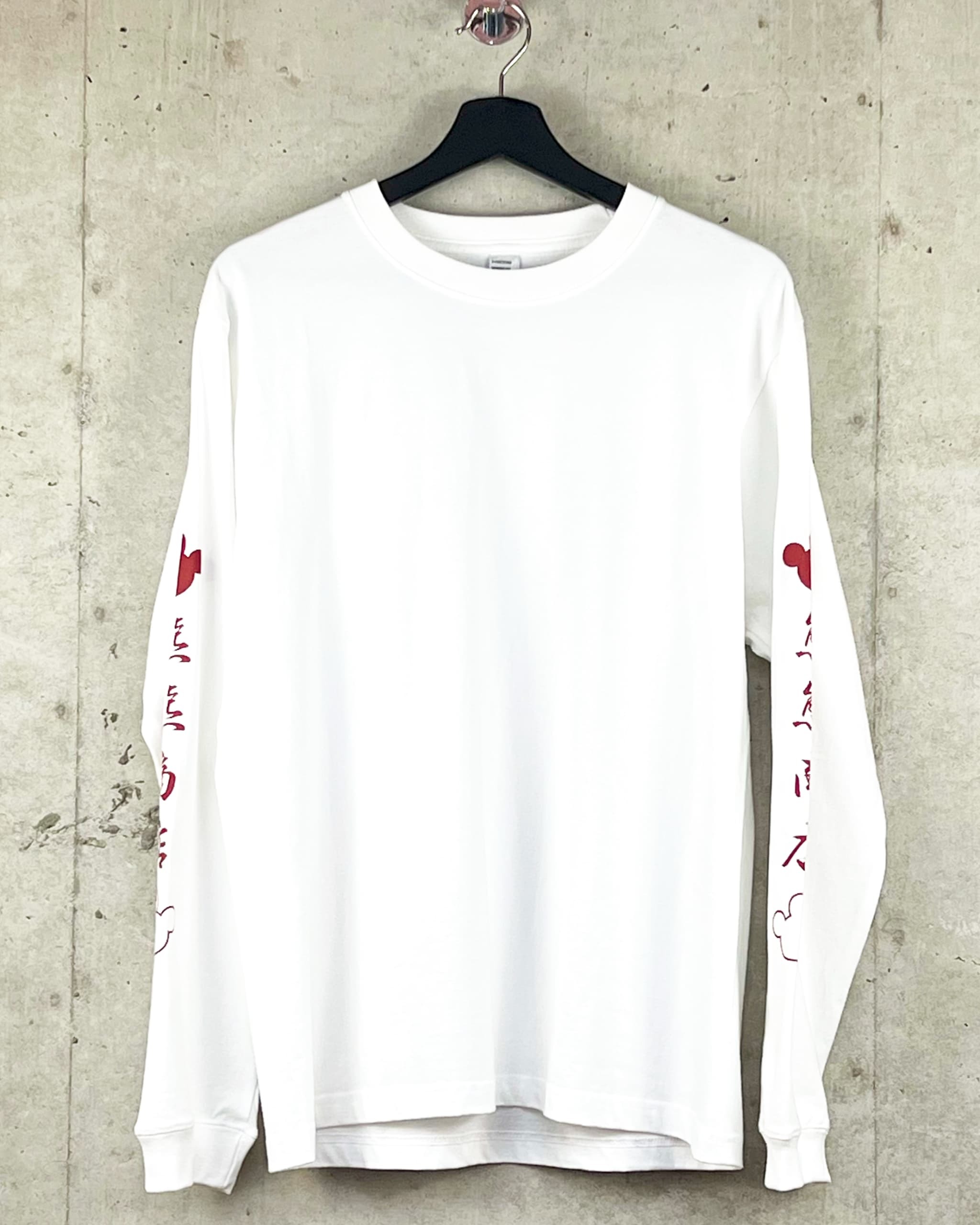 ドリクマ&ワルクマ 中華ロングスリーブTシャツ【紅】