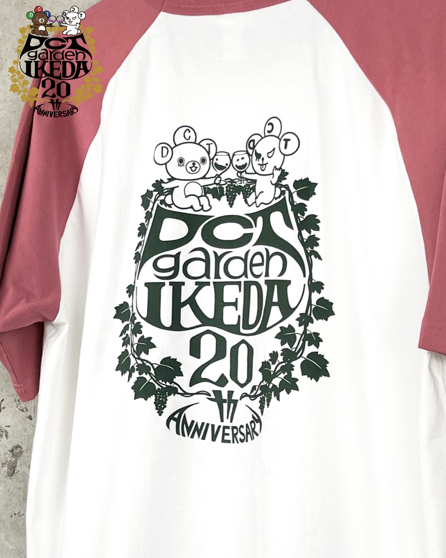 DCTgarden IKEDA 20th Tシャツ(キャンディピンク)