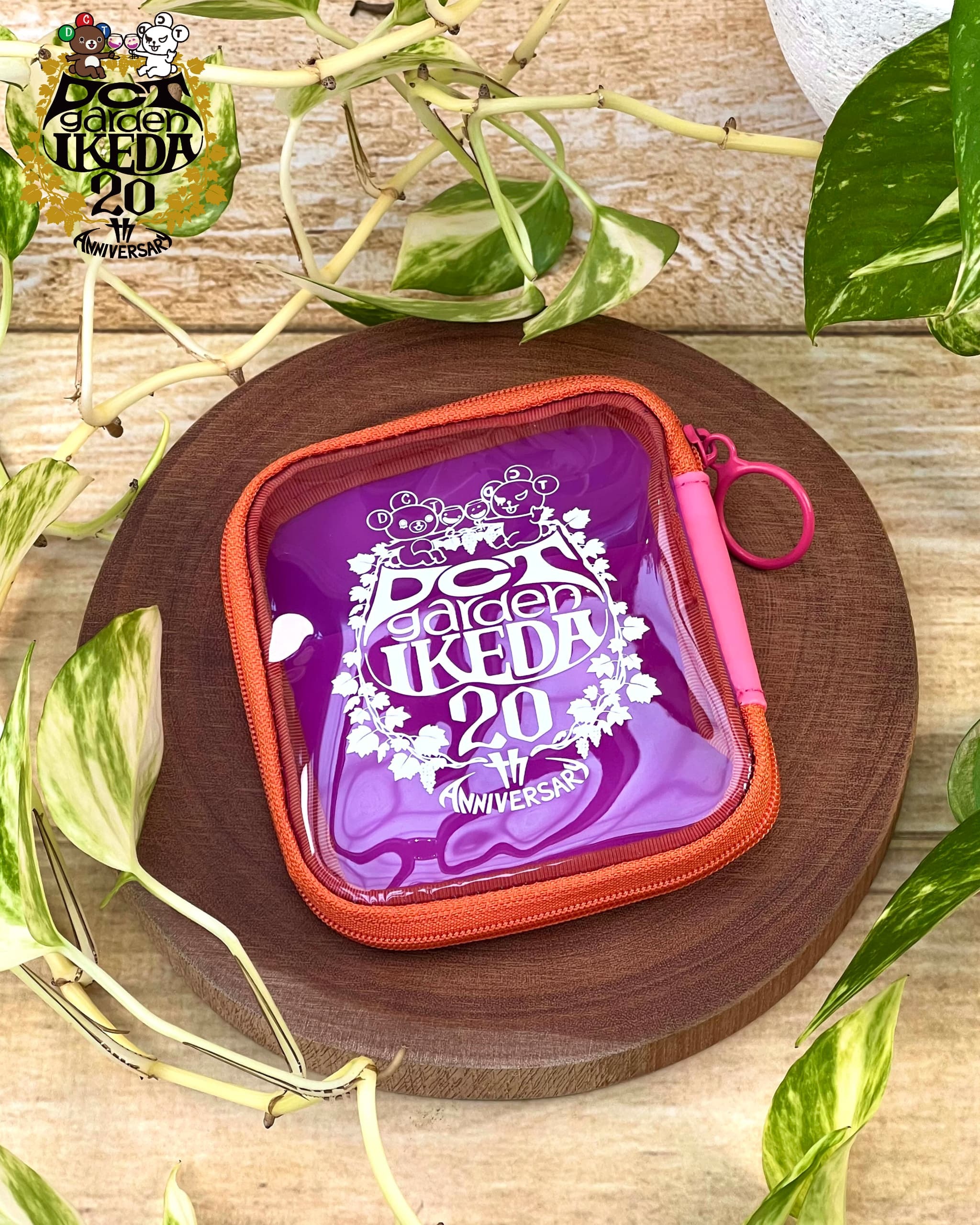 DCTgarden IKEDA 20th クリアポーチ(パープル×ピンク)