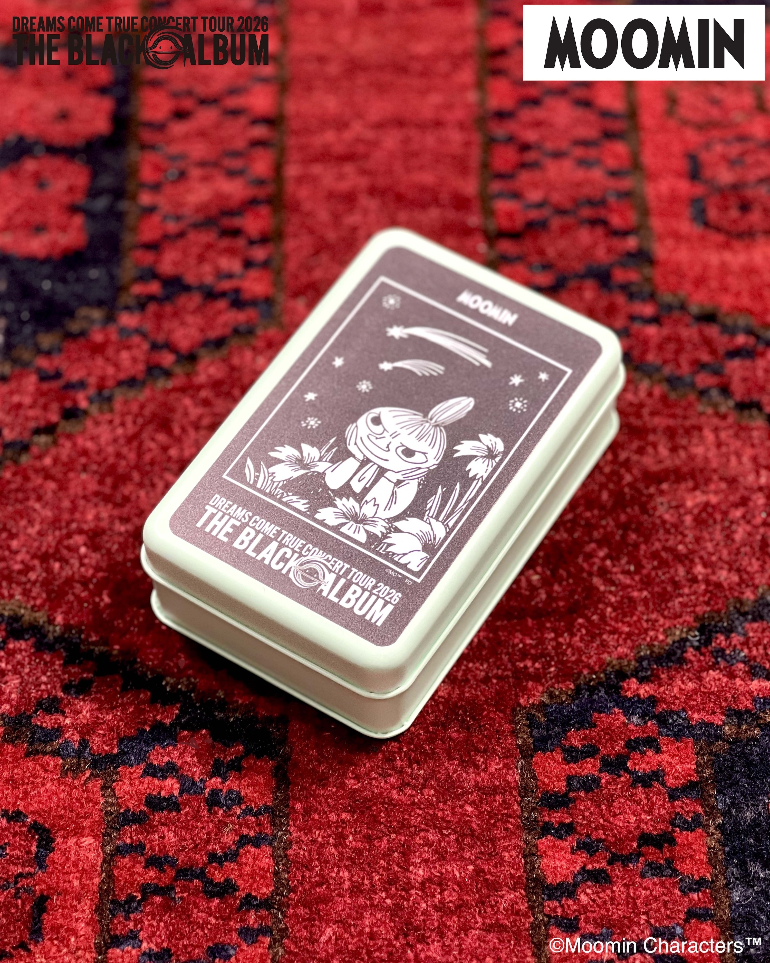 K(購入時プロフィールを確認ください)ページドラム缶BOXマッドブラック MOOMIN Special Collaboration】リトルミイ クッキー缶 | TBAツアー