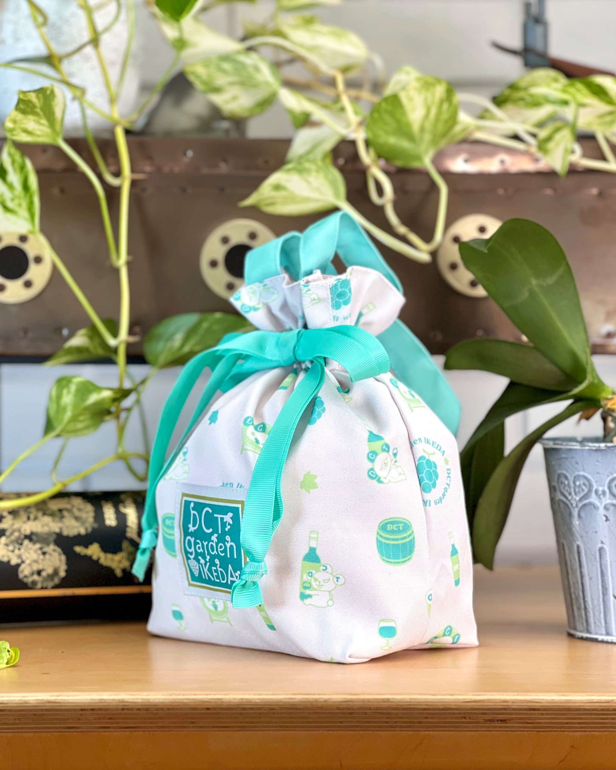 DCTgarden IKEDA 巾着バッグ(マスカット)